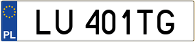 Truck License Plate
